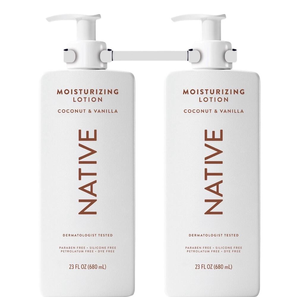 2 Native Moisturizing Lotion Coconut & Vanilla 2-pack